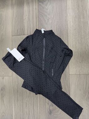 Lululemon Polka Dot Define Jacket and Leggings Set